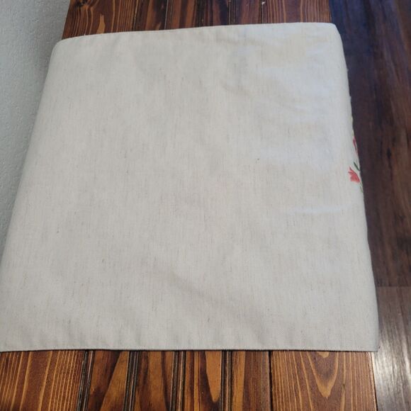 Easter Table Runner 14 × 74 Embroidered Happy Easter Floral ring Linen Feel - Picture 3 of 10